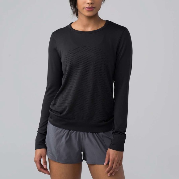 Lululemon Breeze By Long Sleeve Black - Picture 2 of 6